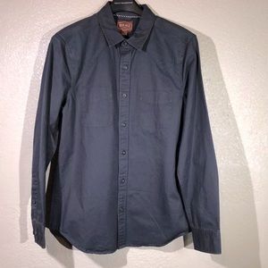 RED ALE BY ALESBURY SMALL BUTTON DOWN GREY SHIRT